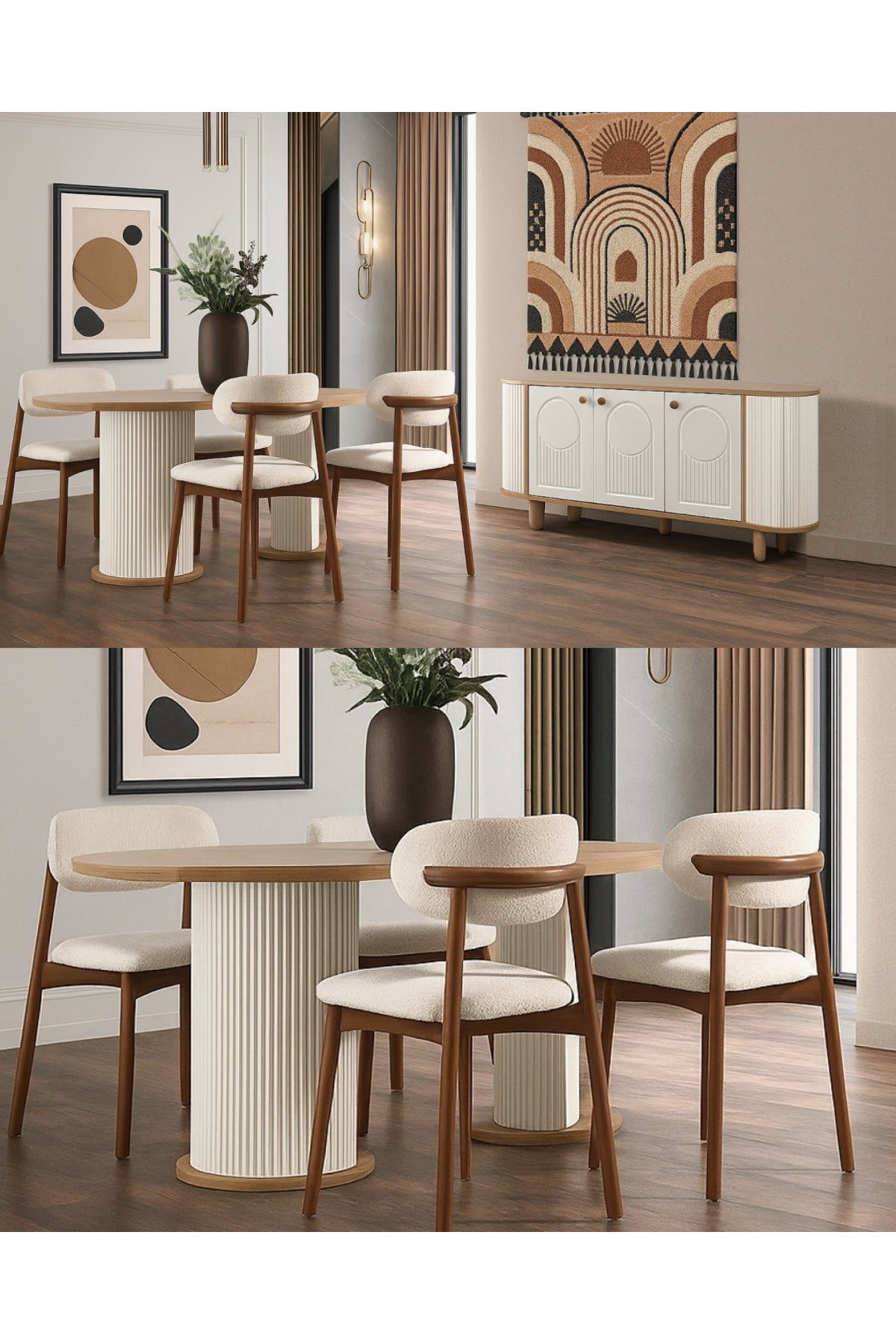 inegölmobilyası Bohem Yemek Odası Takımı